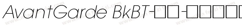AvantGarde BkBT-西方字体转换